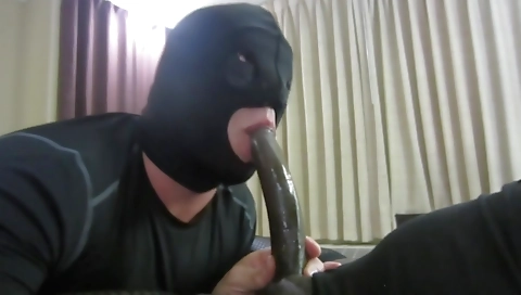 Ebony tranny with big ass gets fucked hard on his chest