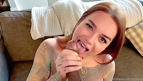 Brunette babe gets fucked by her guy in the interracial scene