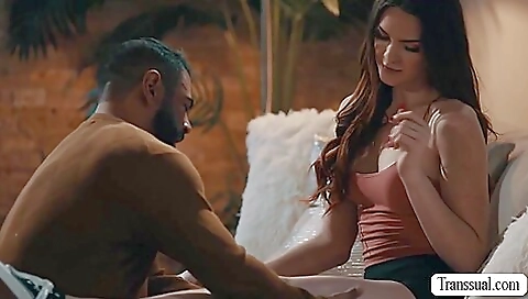 Bareback anal sex for a brunette 18+ stepdaughter 2021