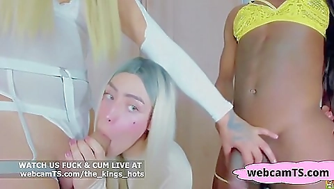 Big boobs brunette gets fucked by a horny black chick