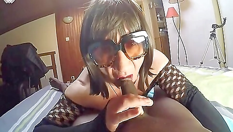 Ebony milf with sexy lingerie shows her hairy pussy