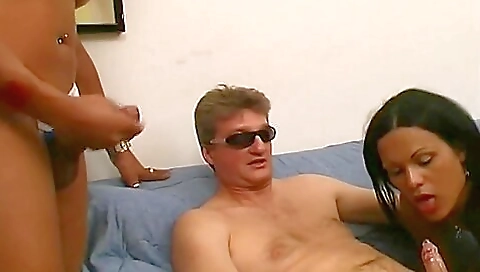 Retrospective interracial sex with a hairy big-tittied chick