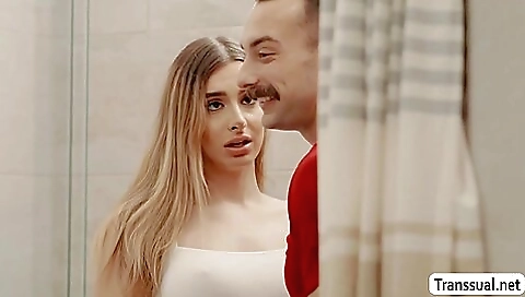 Blonde with big tits enjoys anal and deepthroat sex