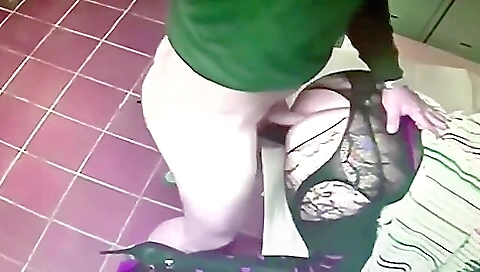 Milf with big tits and ass gets fucked in doggy style