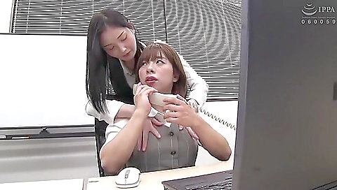 Gorgeous japanese chick in skirt and a ring fucked on the bed